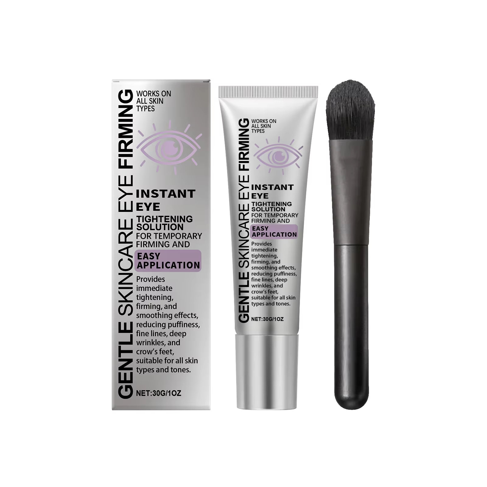 Crème raffermissante pour les yeux à l'acide hyaluronique, réduit les ridules, atténue les cernes, h
