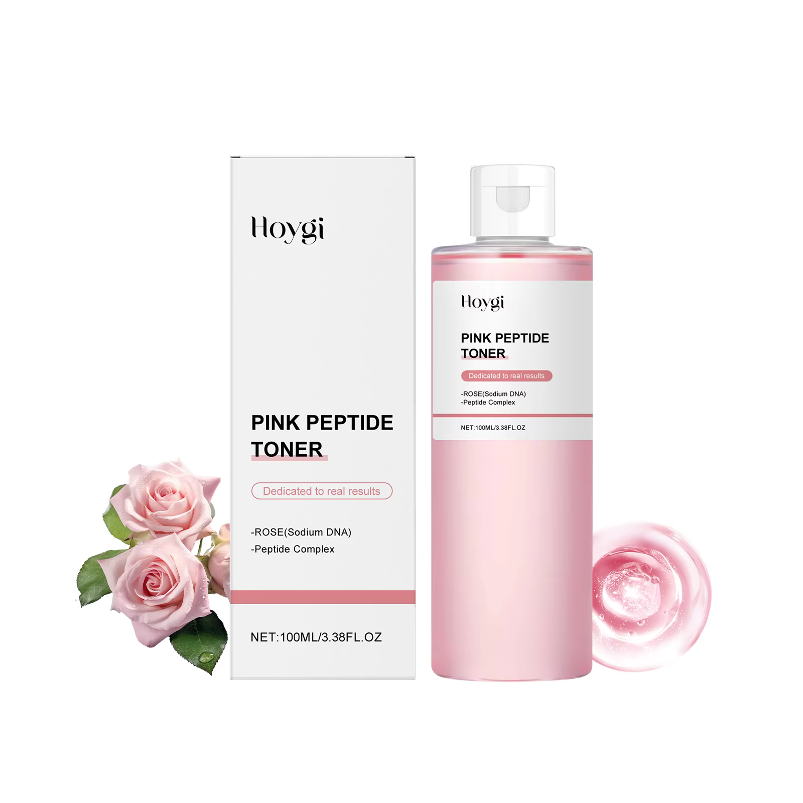 Tonique hydratant à la rose : nettoie, hydrate, affine les pores et nourrit la peau - Tonique facial