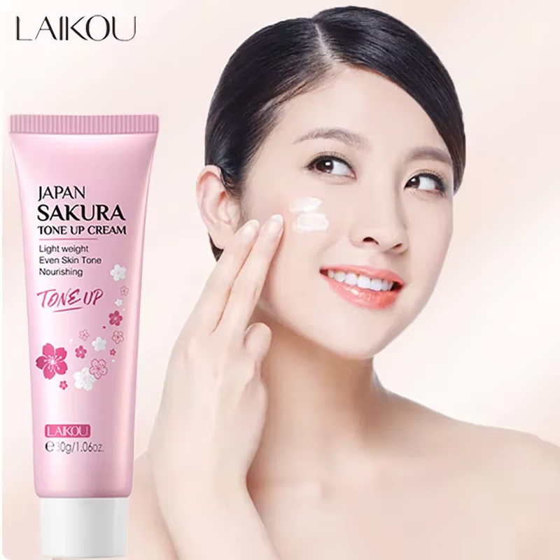 Crème tonifiante LAIKOU Sakura, crème hydratante et nourrissante, soin de la peau pour tous les type