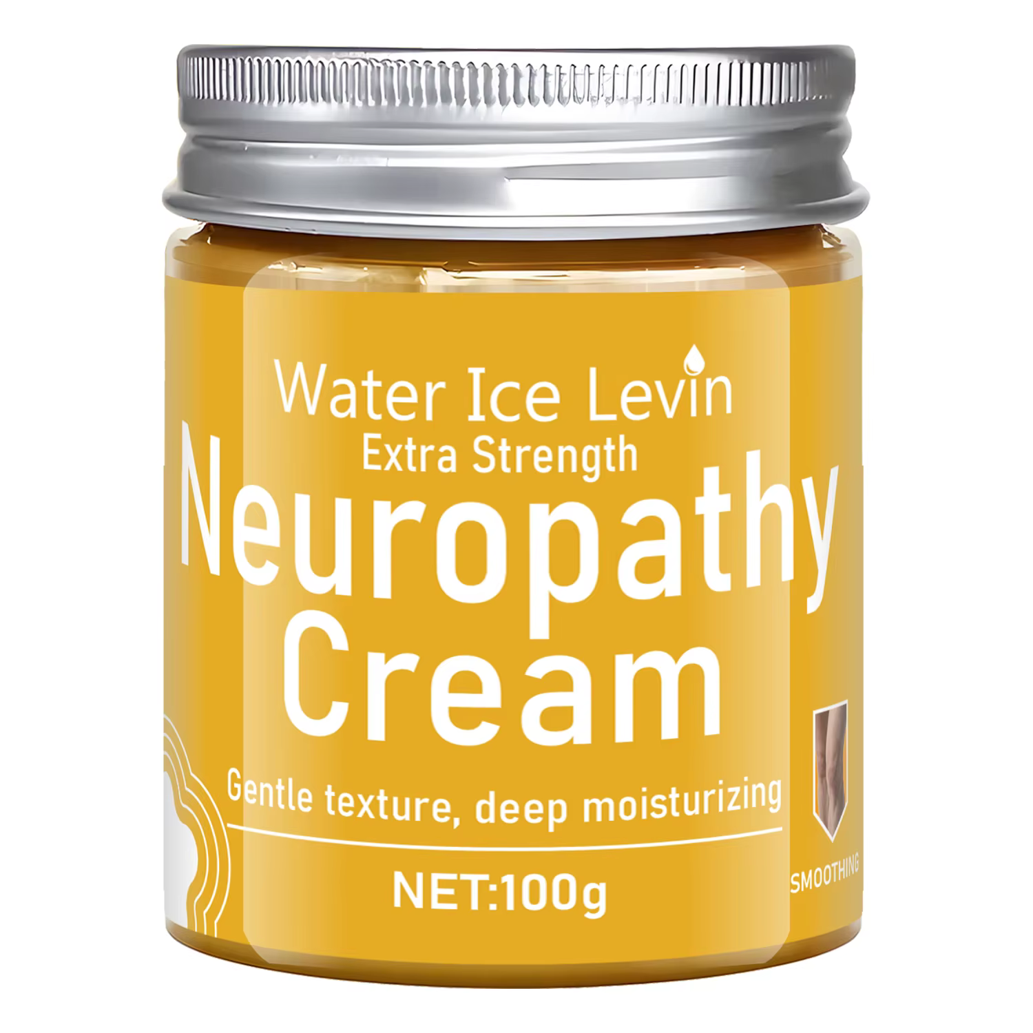 Crème de neuropathie extra résistante Water Ice Levin. Hydratant profond et doux pour les personnes