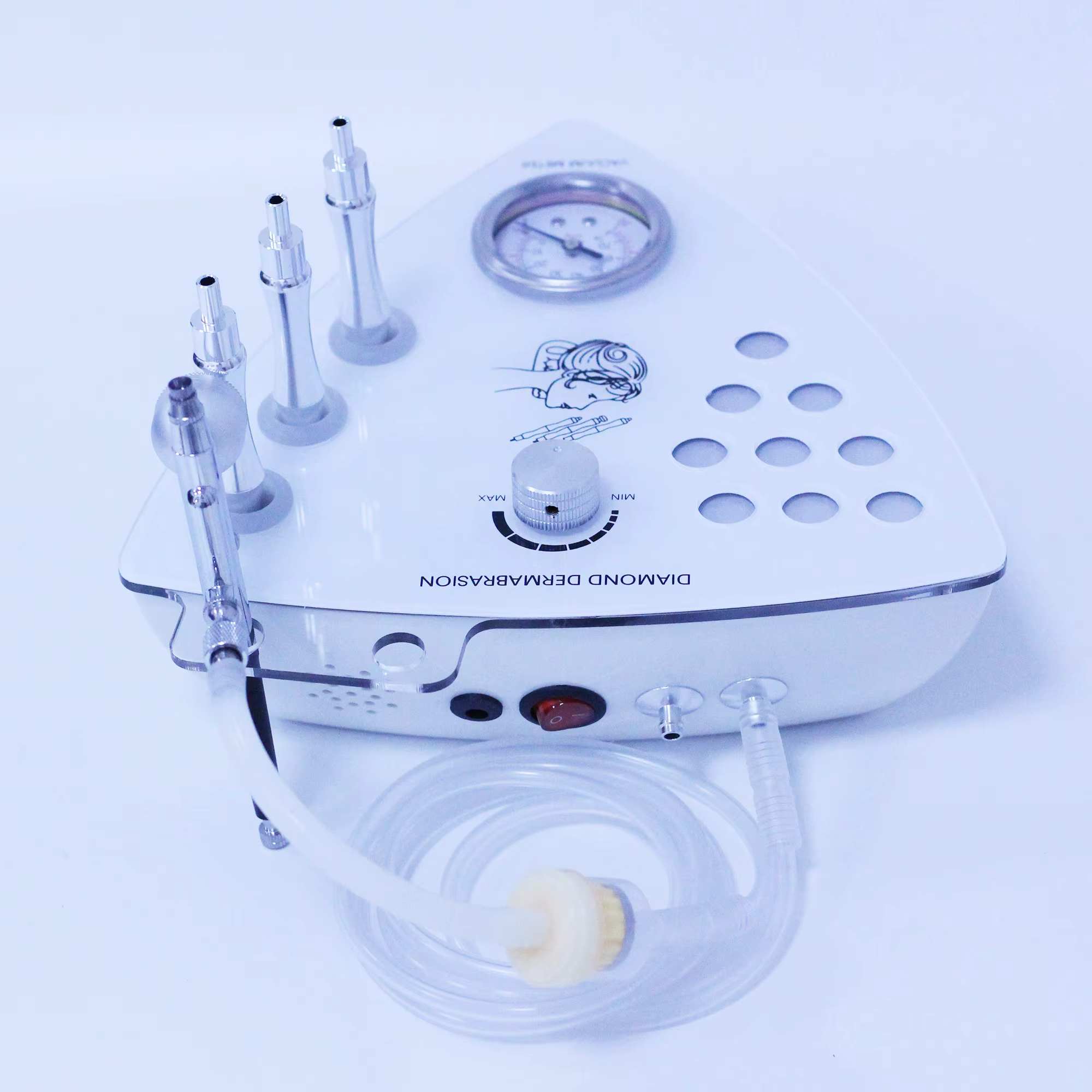 Appareil de microdermabrasion faciale à pointe diamant Beemyi - Appareil de thérapie par aspiration
