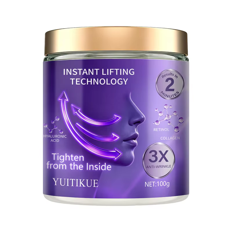 Crème liftante instantanée pour le visage YUITIKUE, résultats en 2 minutes, 3x anti-rides avec rétin