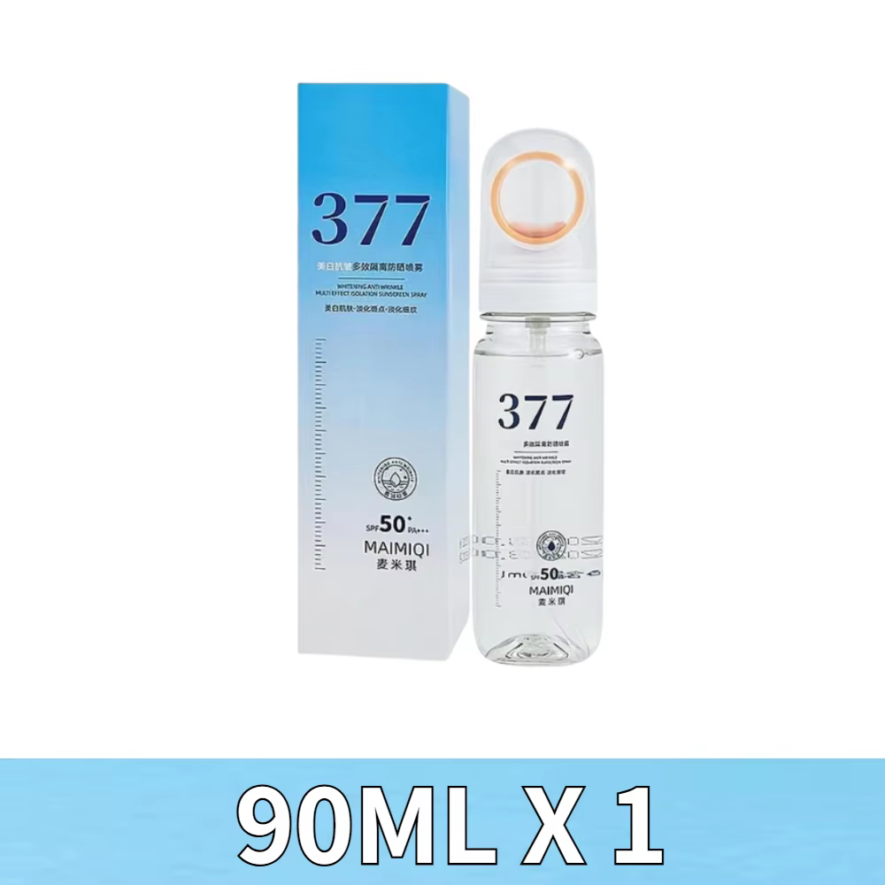 Spray solaire éclaircissant 377 90ml SPF50+ Anti-UV Hydratant Protection solaire Anti-rides Protecti