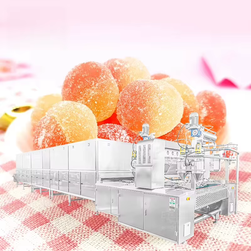 Ligne de production entièrement automatique de bonbons mous au caramel et à la menthe, de taffies et