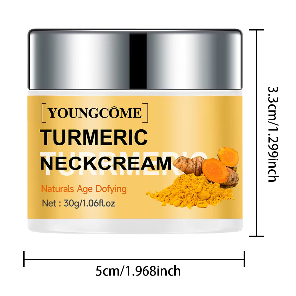    YOUNGCOME crème hydratante au curcuma pour le cou augmenter l'élasticité de la peau améliorer la
