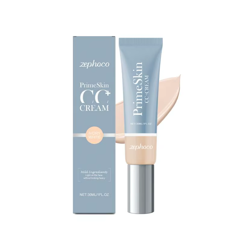 CC Cream Nourrissante Légère Hydratante Fond de Teint Couvrance Naturelle Non-Cakey Éclaircissante M