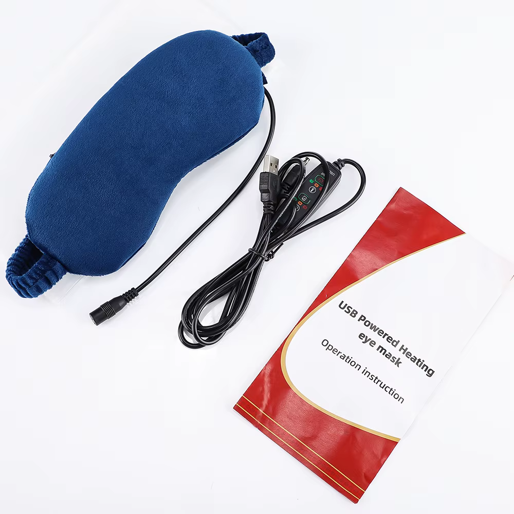 Masque pour les yeux chauffant électrique, compresse chaude à infrarouge, masseur pour les yeux, sou