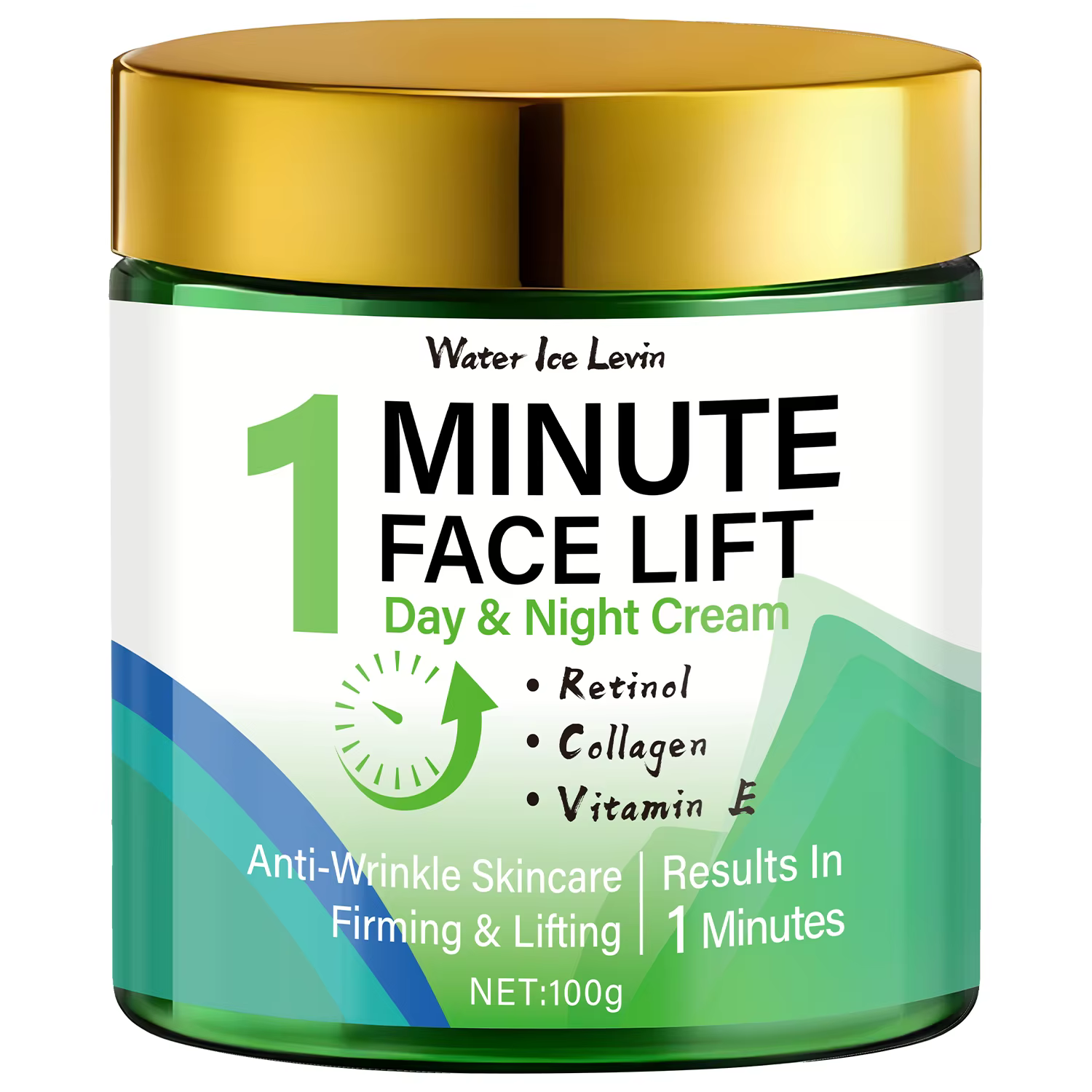 Minute Face Lift Jour Nuit Crème Rétinol Collagène Vitamine E. Lifting Visible 1 Minute. Anti-Rides