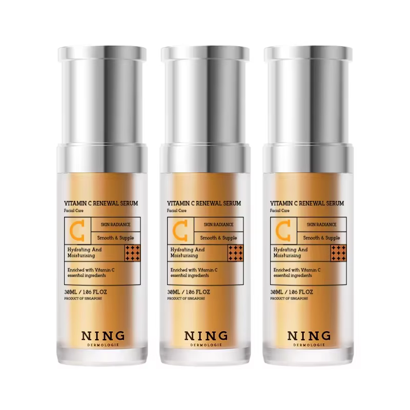 Sérum visage à la vitamine C 30 ml x 3 – Niacinamide + extrait de calendula, soin hydratant pour un
