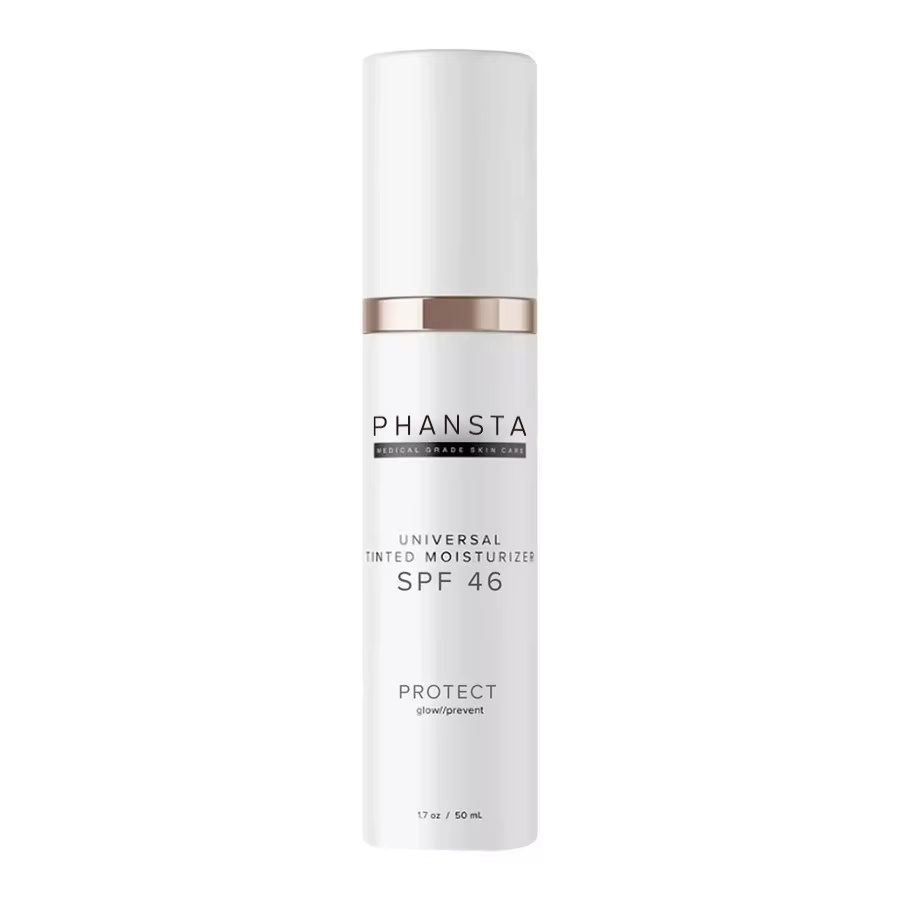 Crème hydratante teintée PHANSTA SPF46, crème visage légère colorée, hydratation quotidienne, éclair