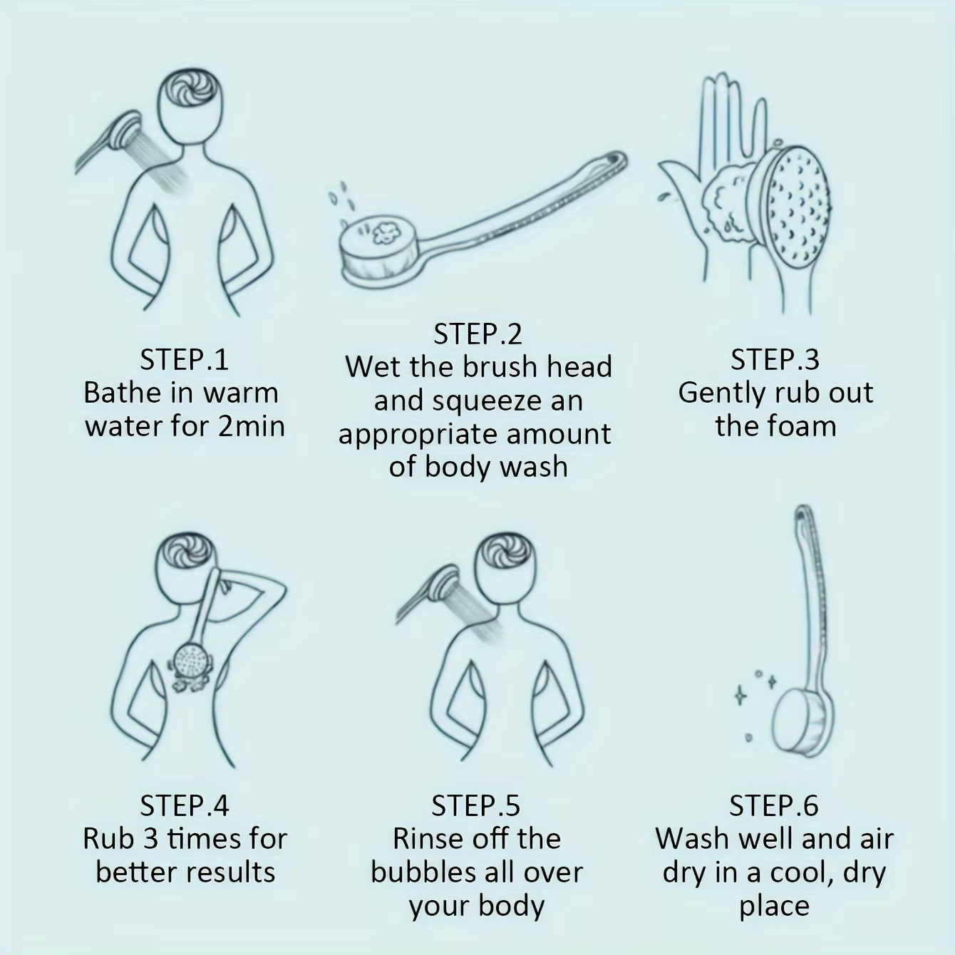 Épurateur de corps doux, douche exfoliante, brosse de bain à Long manche, masseur de peau, brosse de