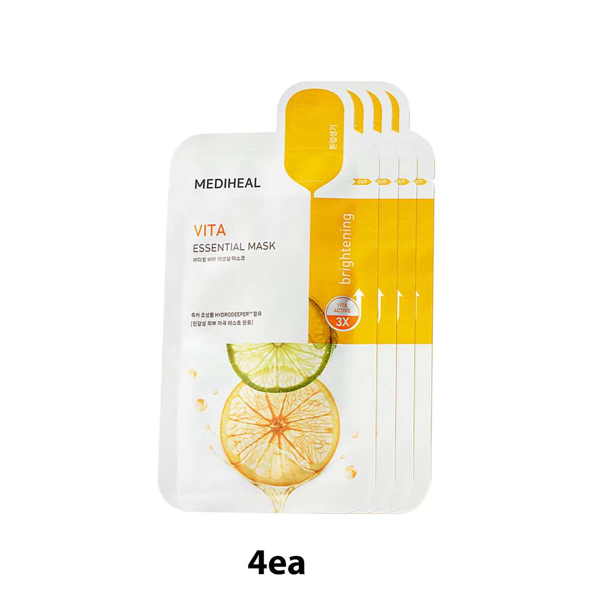 Masque Essentiel Mediheal 10EA & 4EA-3 Teintes, Masque en Tissu Infusé d'Essence, Hydratant et Non C