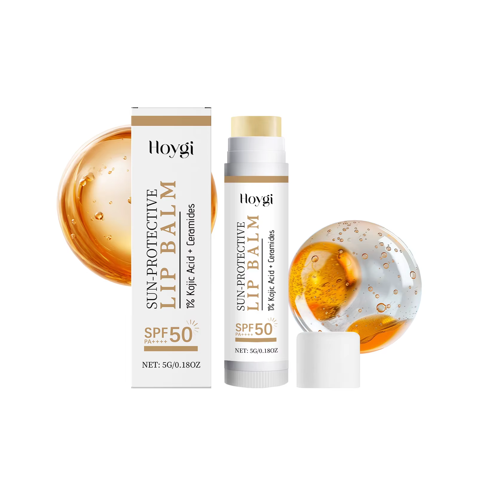 Baume à lèvres protecteur solaire SPF 50+ – Estompe les ridules, nourrissant, hydratant, à l'acide k