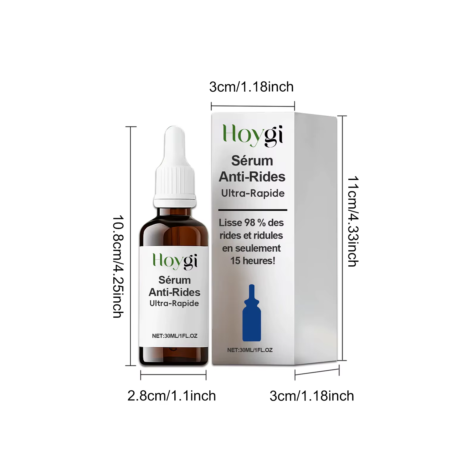 Sérum raffermissant au collagène pour le visage, Anti-rides, hydratant, estompe les ridules, Lifting