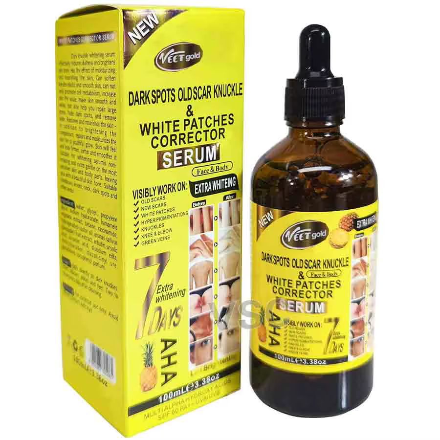 AHA – sérum d'ananas pour le visage, éclaircissant, correcteur de taches foncées, hydratant, Essence