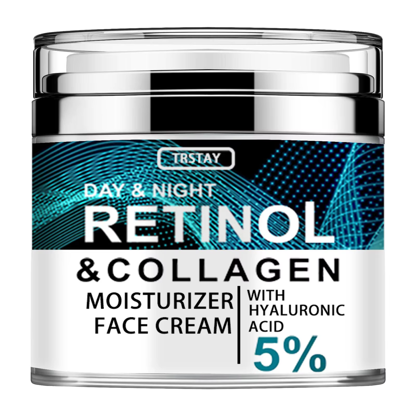 Crème à l'acide hyaluronique au collagène rétinol, crème pour le visage au rétinol et au collagène,