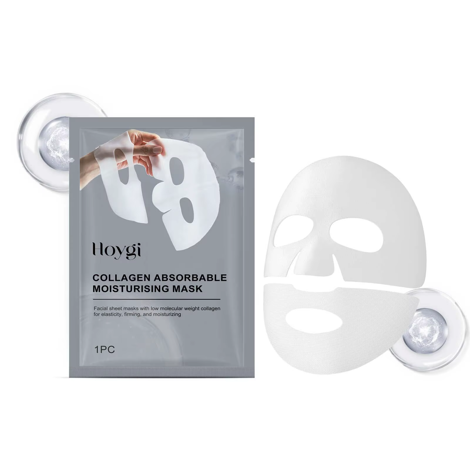 Masque facial au collagène, hydratant, rétrécissement des Pores, estompe les ridules, hydratant, raf