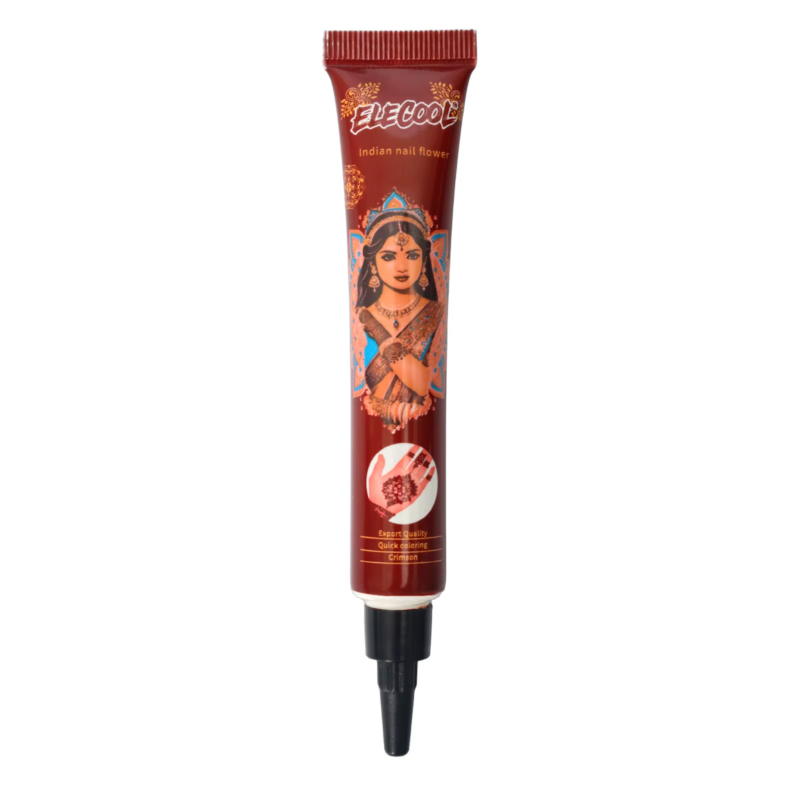 Crème de henné brun naturel et biologique, 1/6 pièces, crème de henné brun pour tatouage, tatouage t