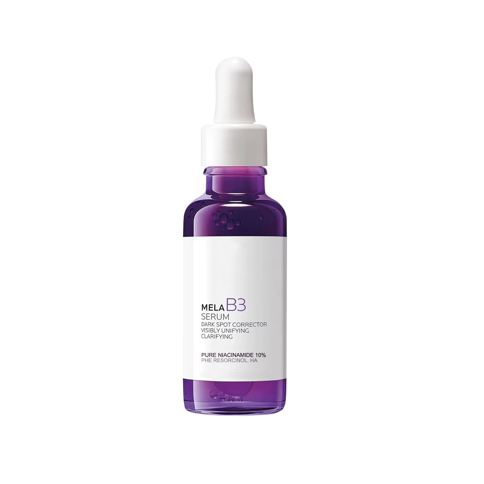 Sérum violet B3, éclaircissant pour la peau, réduction des taches foncées, hydratant Intense, raffer