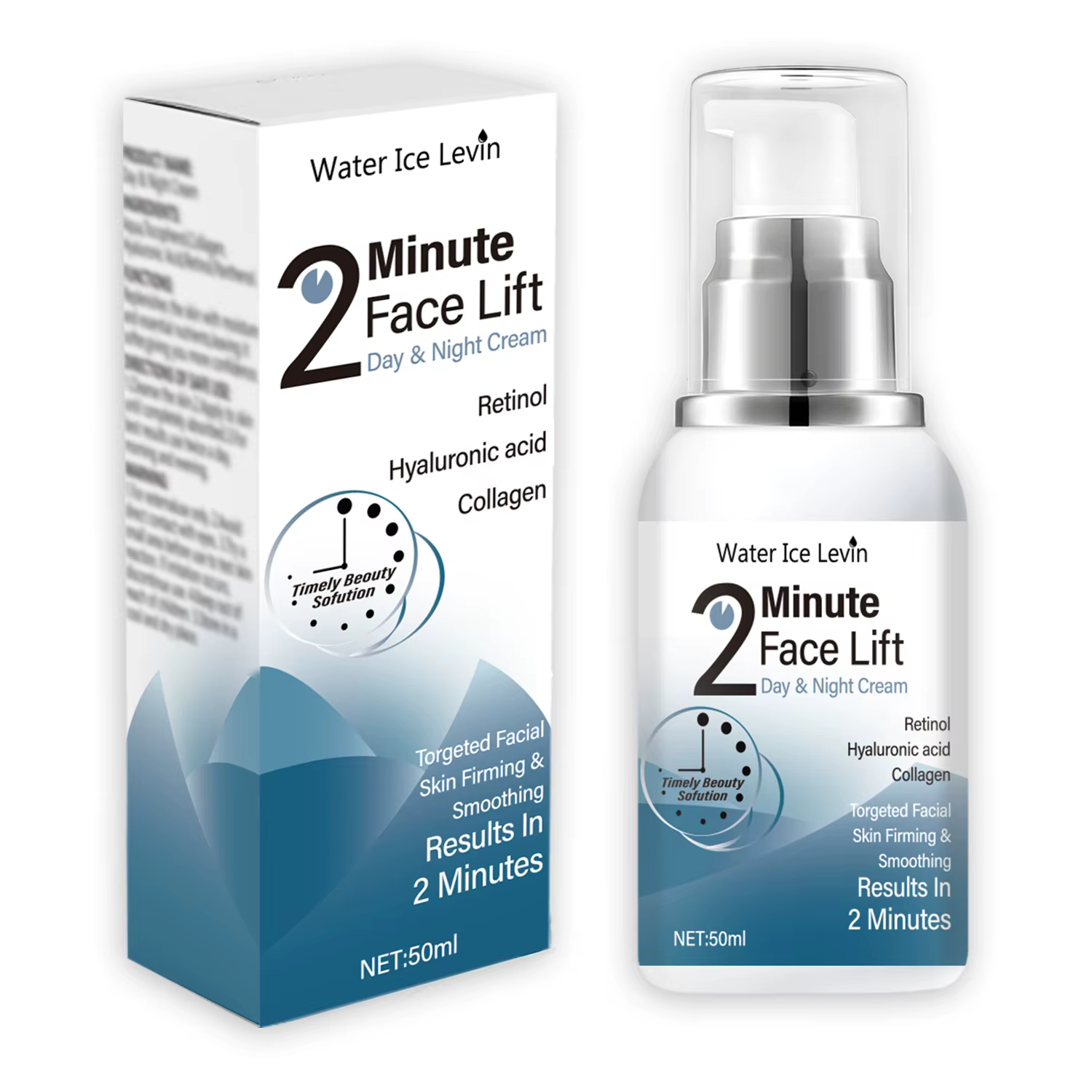 Miracle raffermissant et rajeunissant instantané - Water Ice Levin 2 Minute Face Lift Crème de jour 