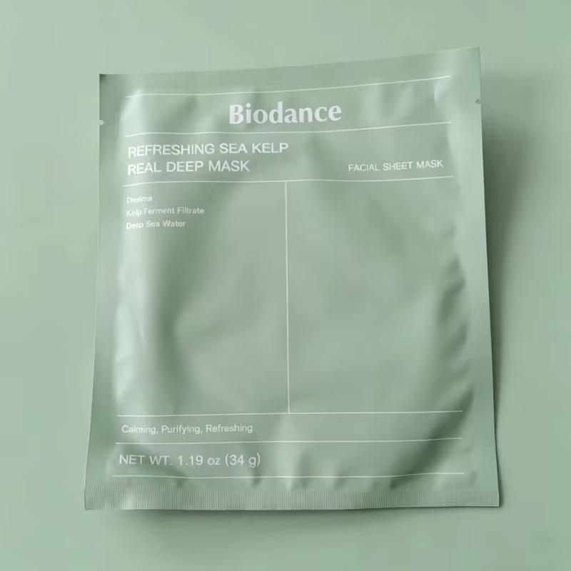 Masque facial en gel hydratant au collagène Biodance, soin hydratant à l'acide transparent à faible