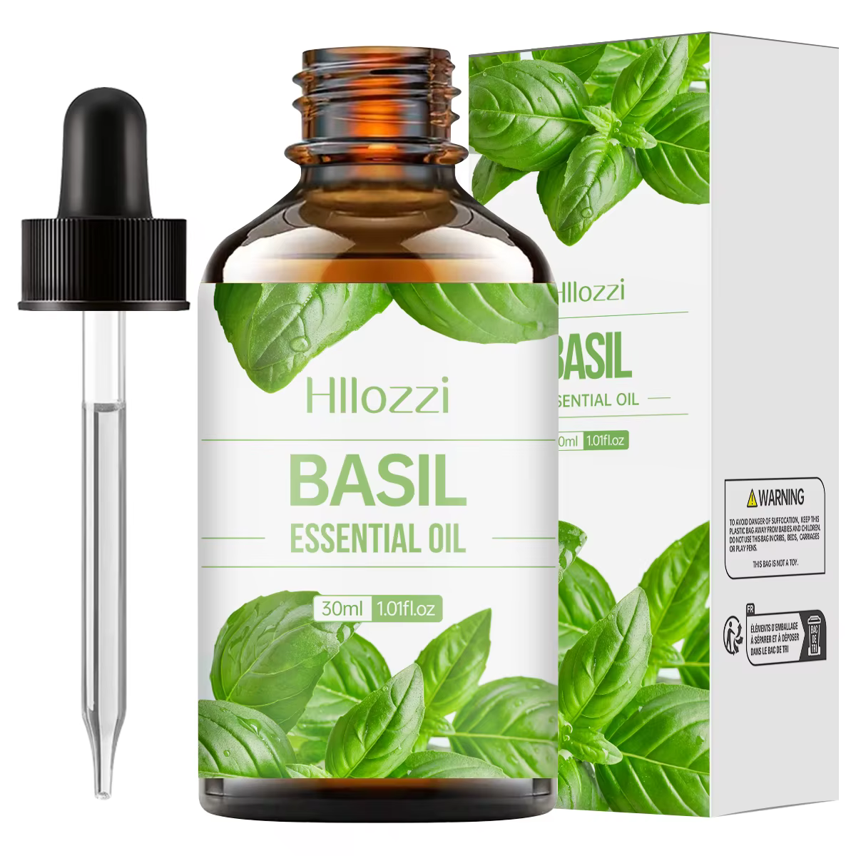 Huile essentielle de basilic hydratante, aromathérapie, 30ml, adaptée aux bougies d'aromathérapie, h