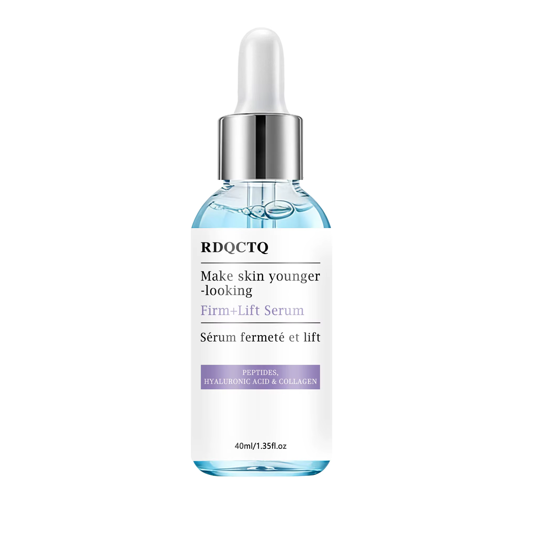 Sérum pour le visage avec peptides, acide hyaluronique, collagène, traitement hydratant pour le visa
