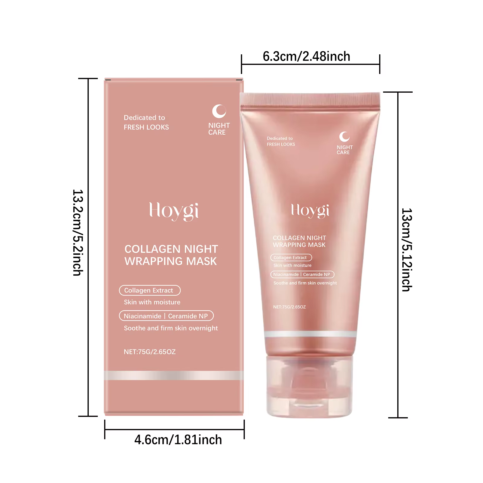 Masque Peel-Off au Collagène Nuit Hydratant Raffermissant Éclaircissant Soin Élastifiant Nettoyant S