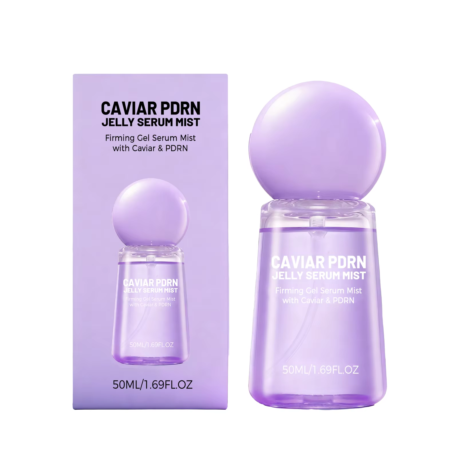 Sérum Brume Gelée au Caviar PDRN Lisse les Rides Sèches Nourrit Hydrate Éclaircit le Teint Resserre 