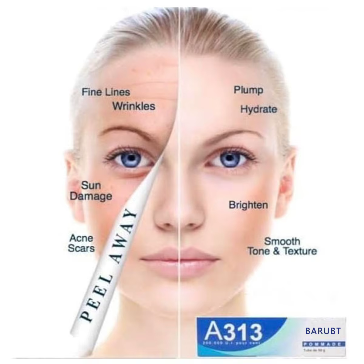 Crème au rétinol à la vitamine A A313 Resserre, soulever, adoucit et hydrate la peau, hydratant pour