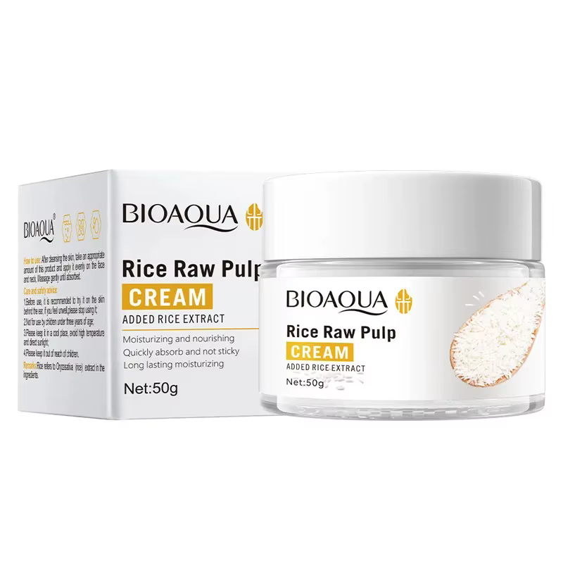 BIOréveiller A-Crème éclaircissante pour le visage au riz blanc, soin de la peau hydratant et raffer