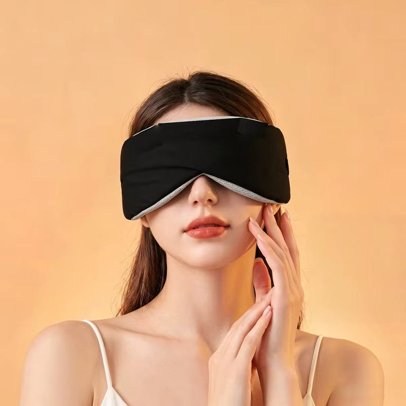 Masque oculaire ultra léger lesté par la gravité, double face, doux pour la peau, confortable, respi