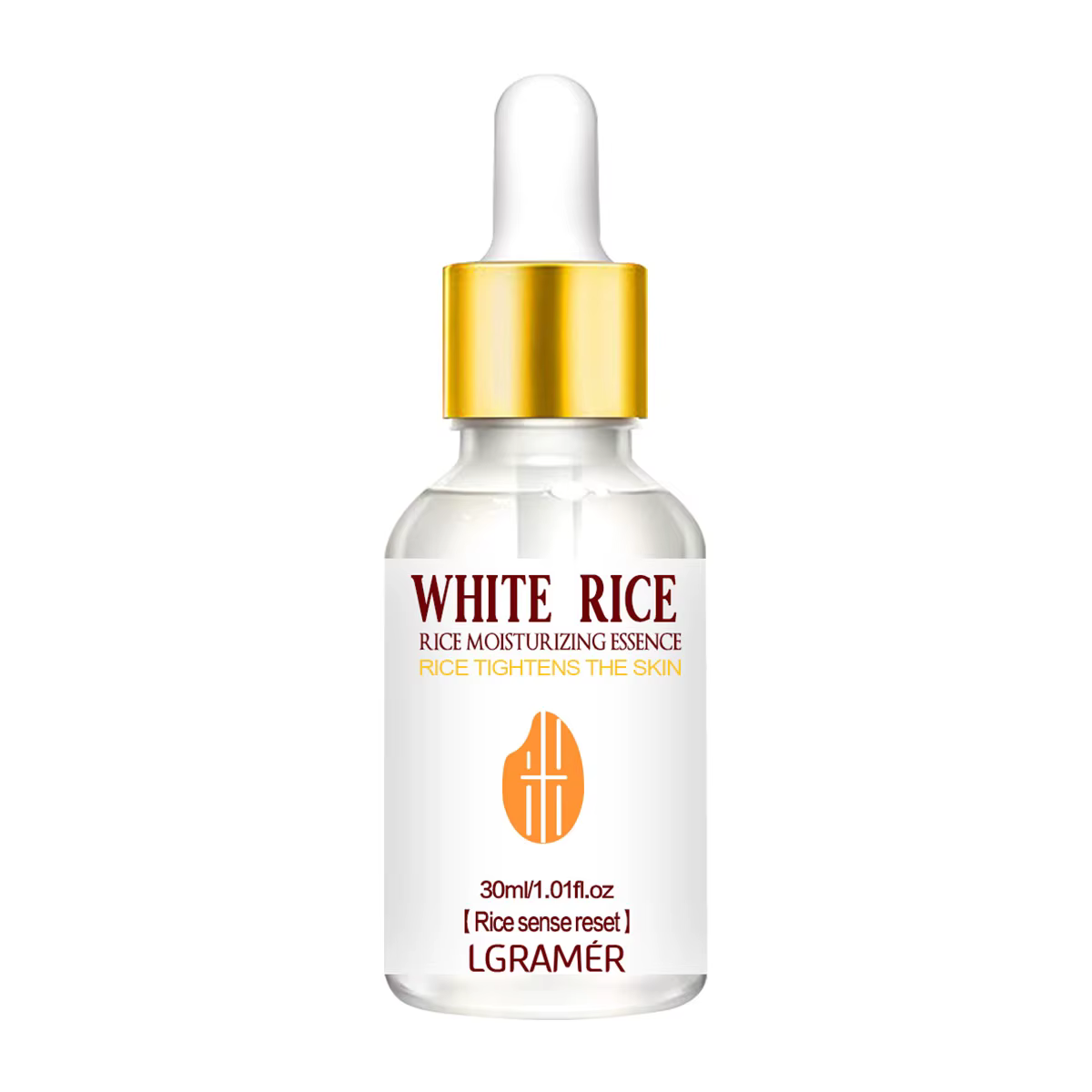 LGRAMER Essence de riz, sérum hydratant blanchissant pour le visage, élimination des taches de rouss