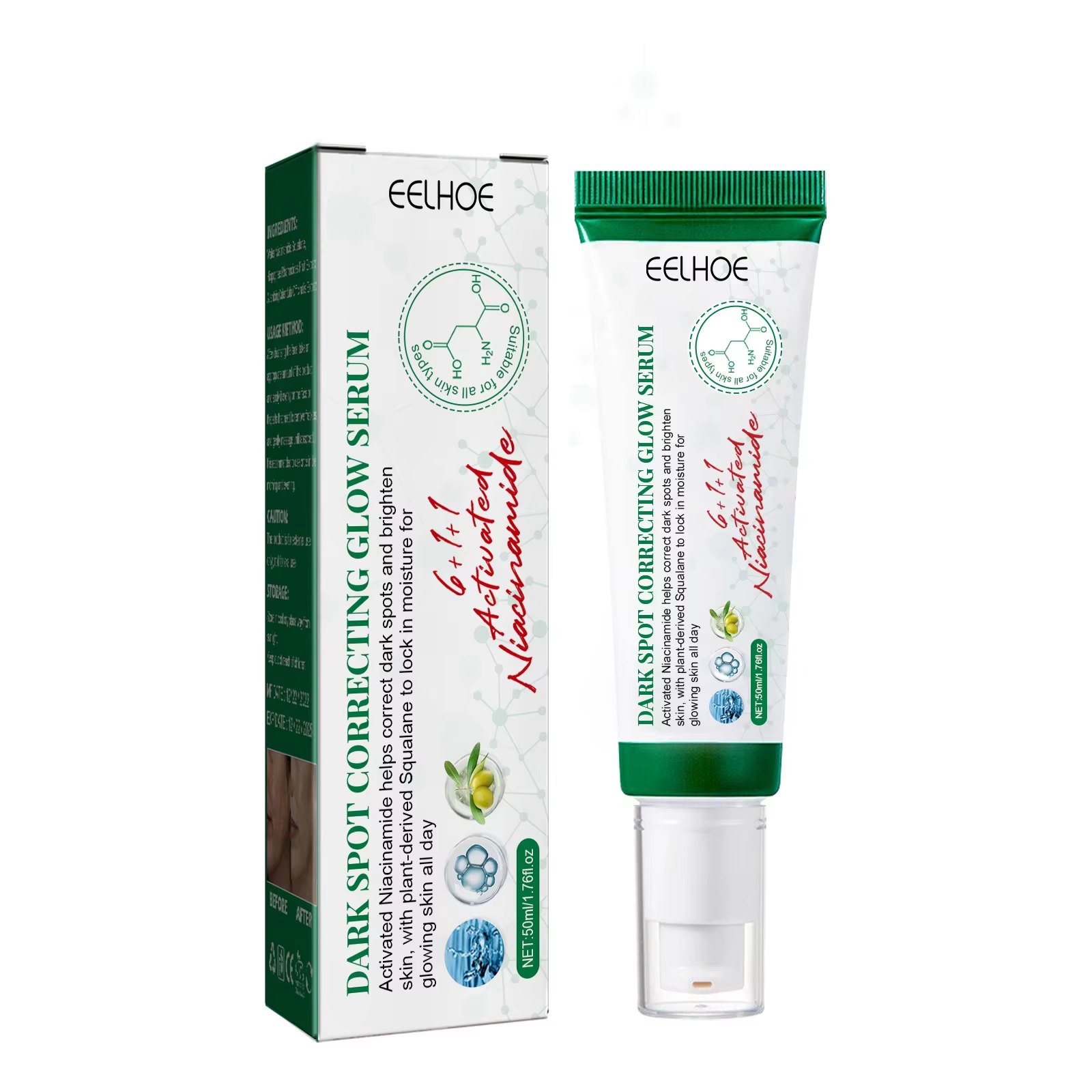 Sérum correcteur de taches foncées, pigment décoloré, taches de rousseur, Melasma, mélanine, amélior