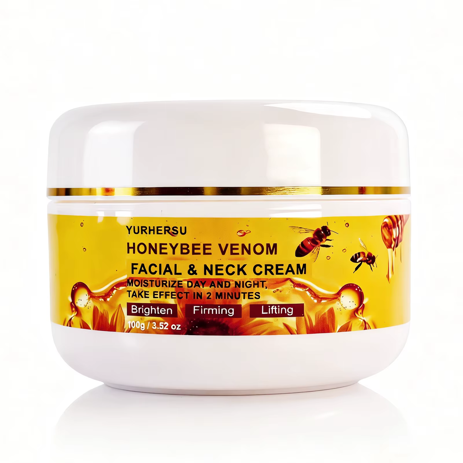 Crème anti-âge au venin d'abeille, resserre la peau relâchée, hydrate et nourrit, convient aux peaux