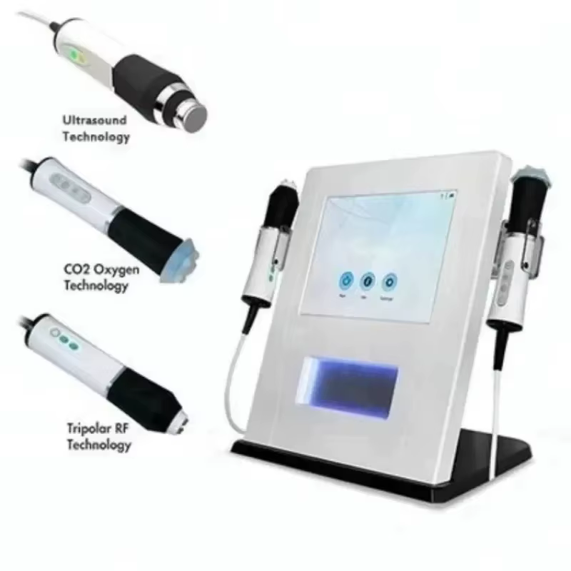Machine faciale à oxygène avec technologie de nano-bulles de CO2 3 en 1, lifting du visage, rajeunis