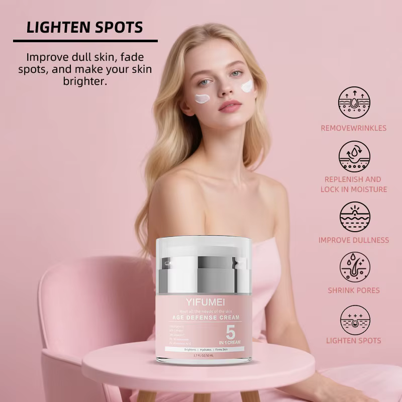 Crème pour le visage à la nicotinamide 5 en 1, soins de la peau, Anti-âge, hydratation en profondeur