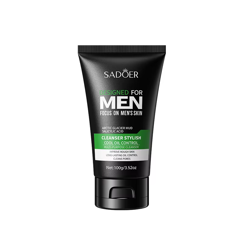 Nettoyant pour le visage nettoyant en profondeur pour hommes contrôle de l'huile et hydratant élimin