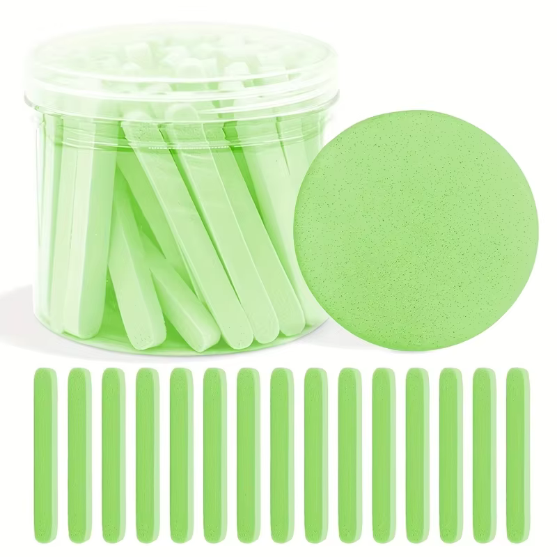 Compresse bouffante de lavage du visage avec boîte de rangement, éponge de nettoyage du visage pour