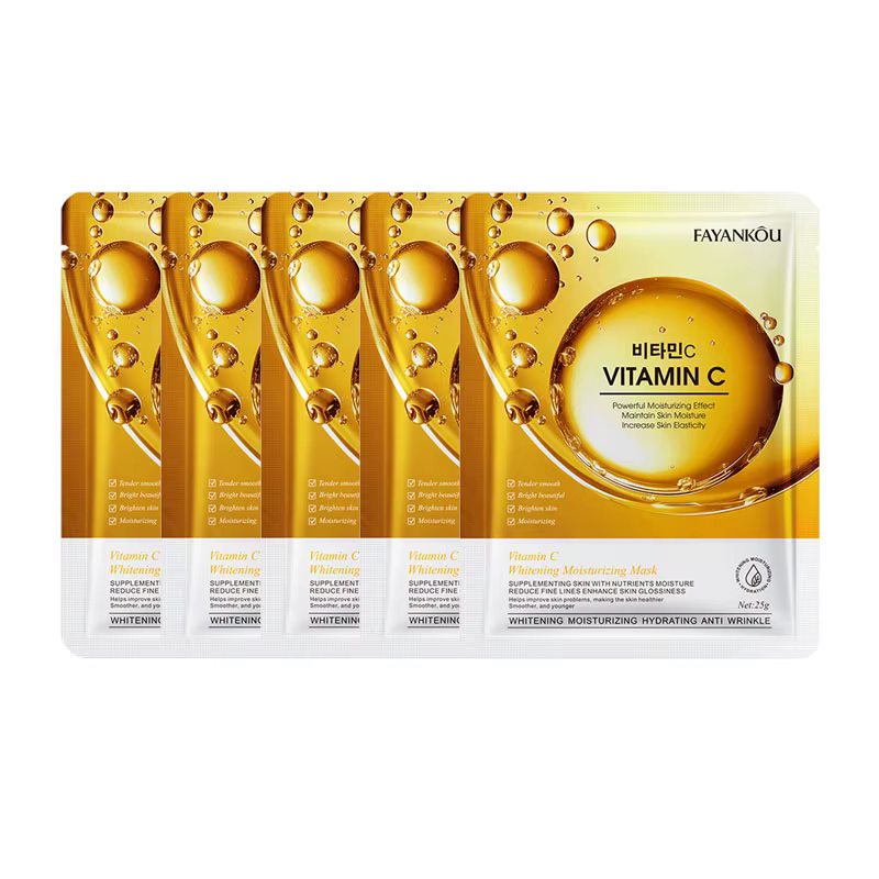 Masque hydratant et blanchissant à la vitamine C, masque hydratant anti-âge et éclaircissant pour le