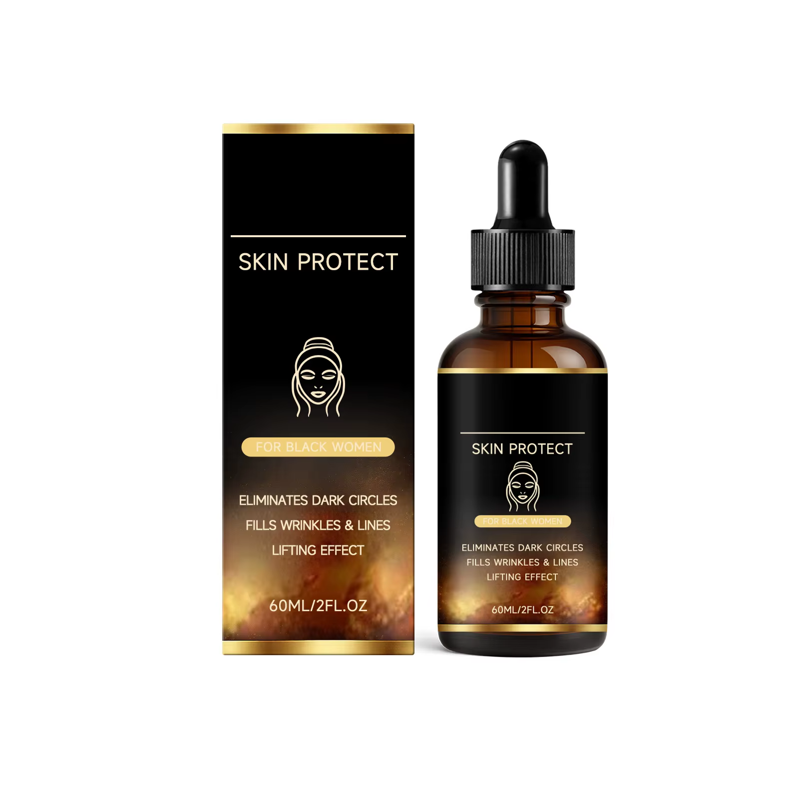 Sérum Raffermissant Visage : Lifting, Anti-rides, Atténuation Cernes et Ridules, Réduit les Pores, R