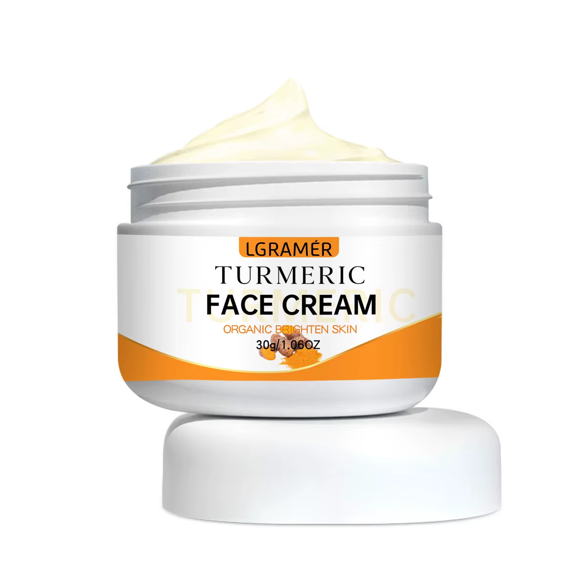 Crème éclaircissante pour le visage au curcuma, élimine les déformations, éclaircit les ridules, ren
