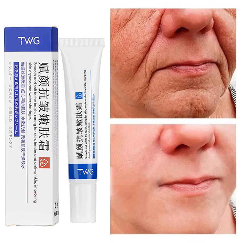 Crème pour le visage anti-rides, améliore les poches, raffermissant, estompe les ridules, Anti-âge, 