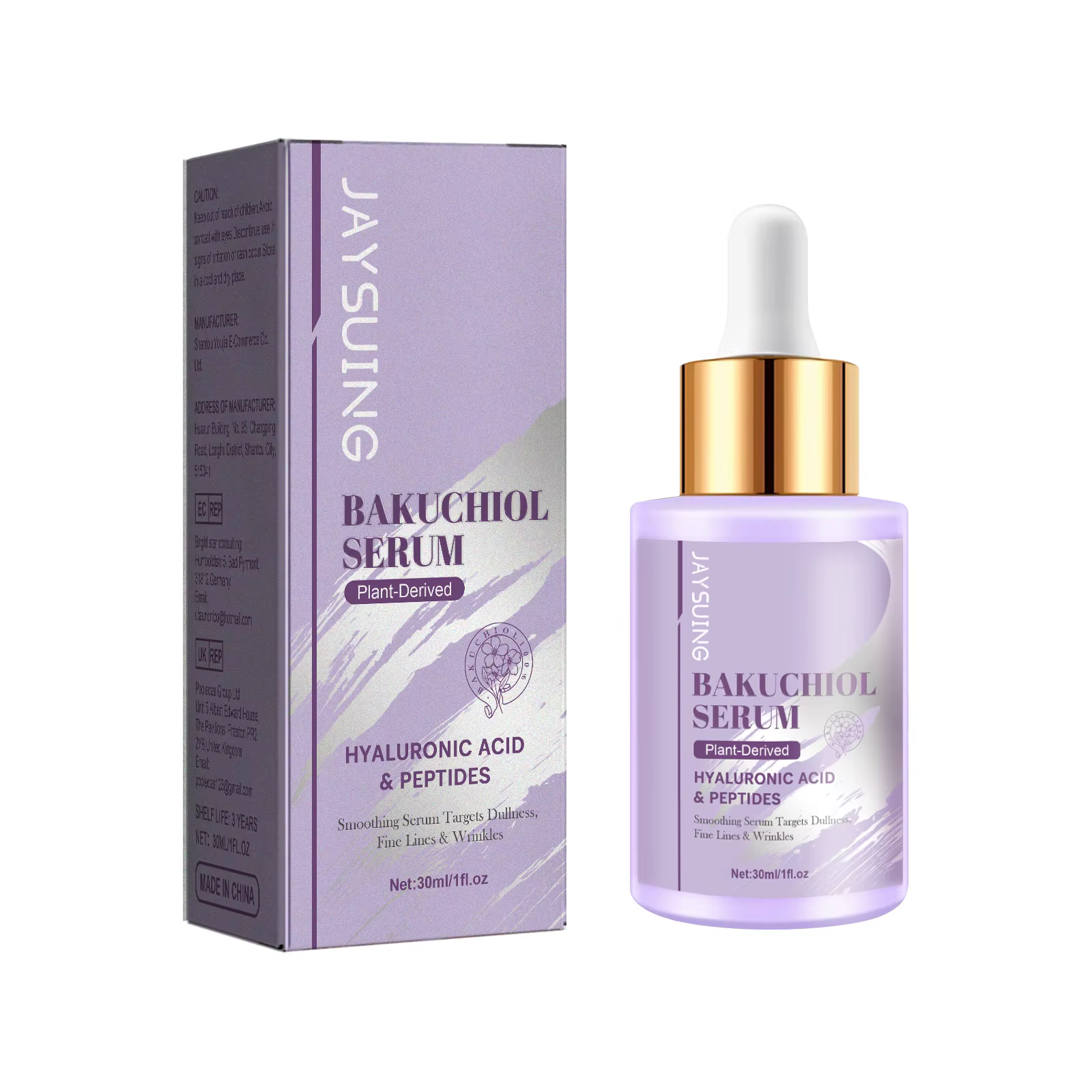 Bakuchiol – sérum de rajeunissement du visage, Anti-rides, estompe les ridules, raffermissant, élast