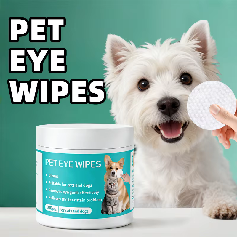 Lingettes nettoyantes pour animaux de compagnie : lingettes humides pour éliminer les traces de larm