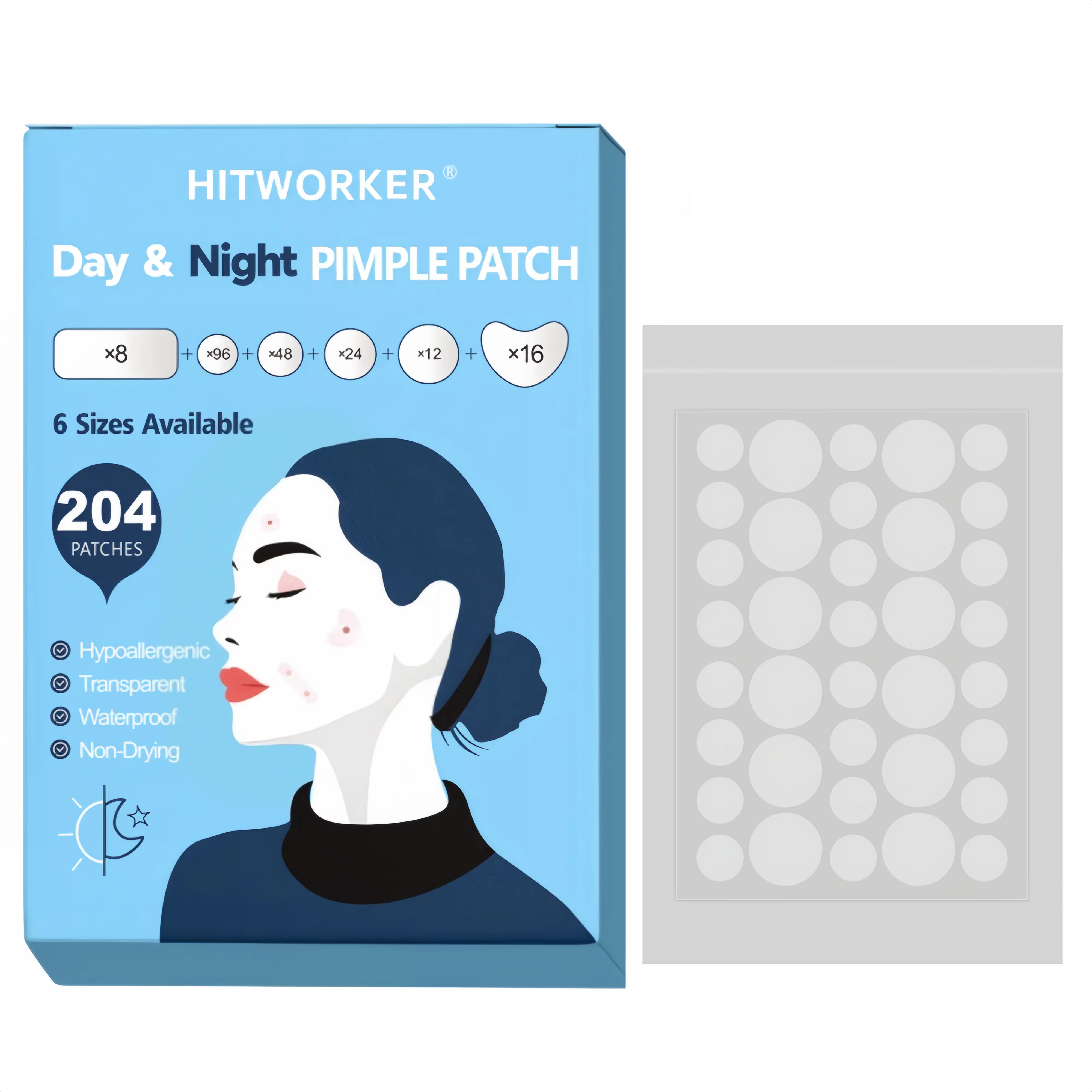Patch anti-acné colloïdal de haute qualité - Sans alcool, non irritant, patch anti-acné de haute qua