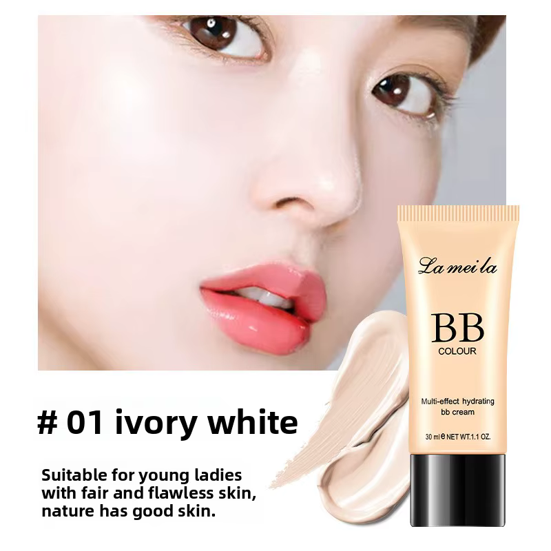 Crème BB 30 ml, anti-cernes, longue tenue, 4 couleurs, fond de teint liquide naturel, couvre les cic