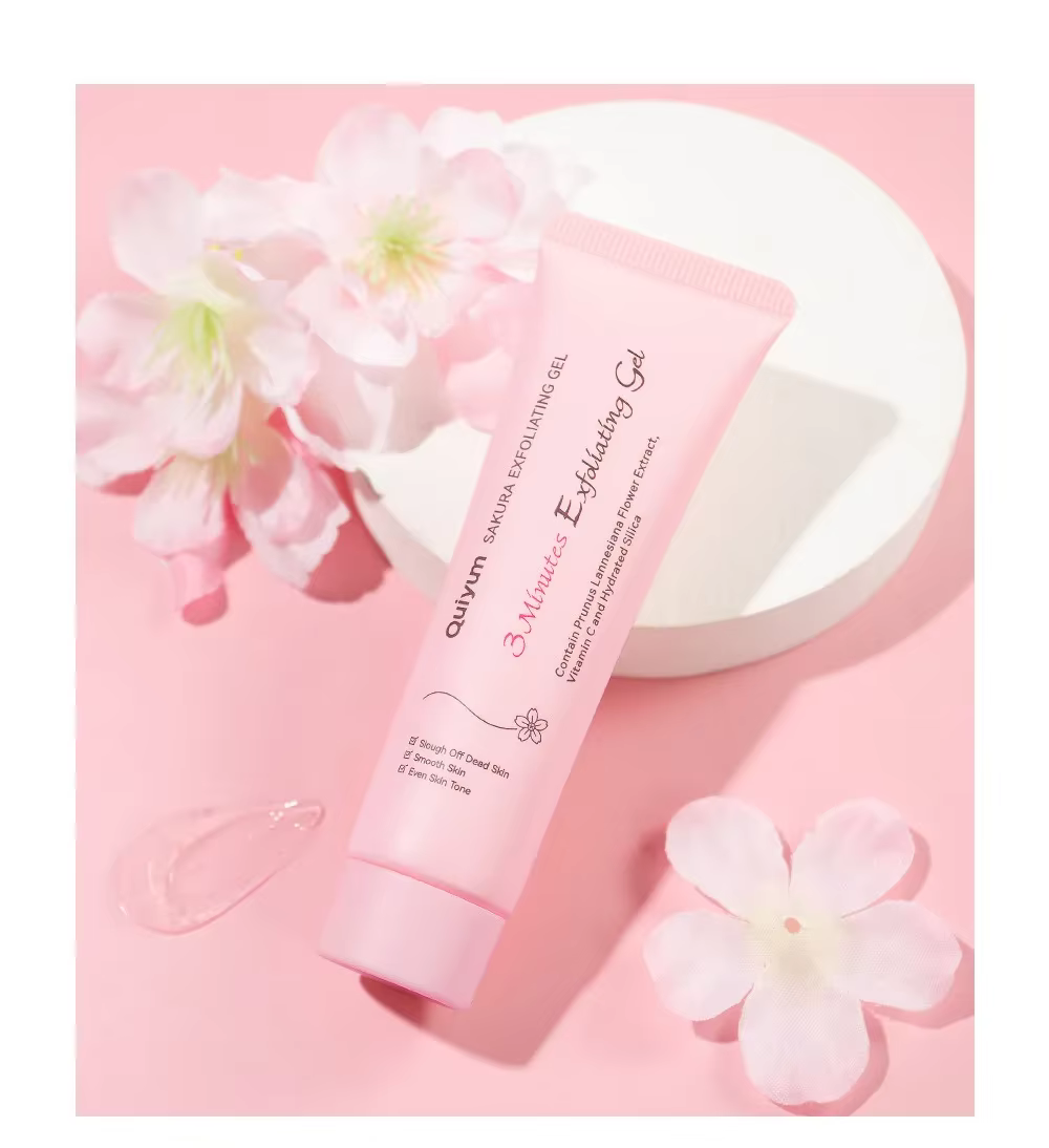Gel exfoliant Sakura, gommage facial, hydratant, nourrissant, réparateur, crème pour le visage, soin