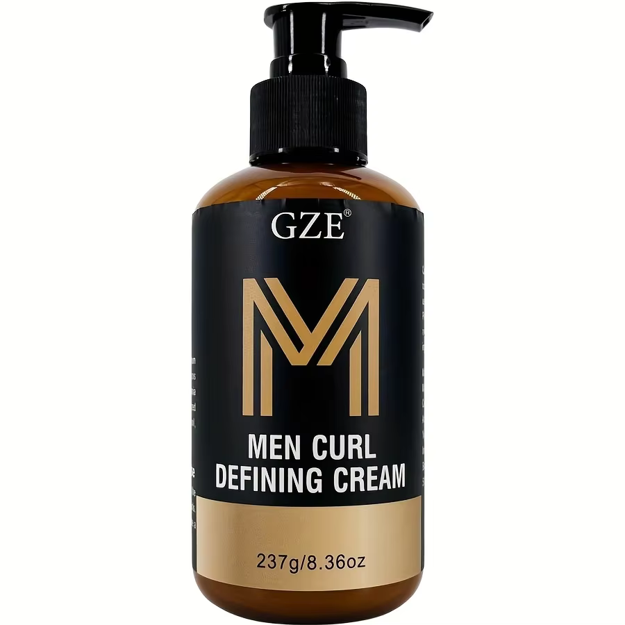 GZE Men Curl Defining Cream - Défini Bouncy Cue Curls Vagues - Améliore la définition des boucles et