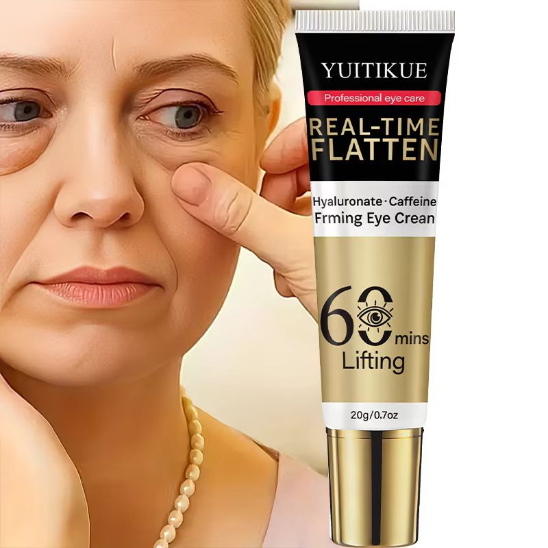 YUITIKUE Crème liftante pour les yeux 60 Min 20g - Hyaluronate et caféine, aplatissement en temps ré